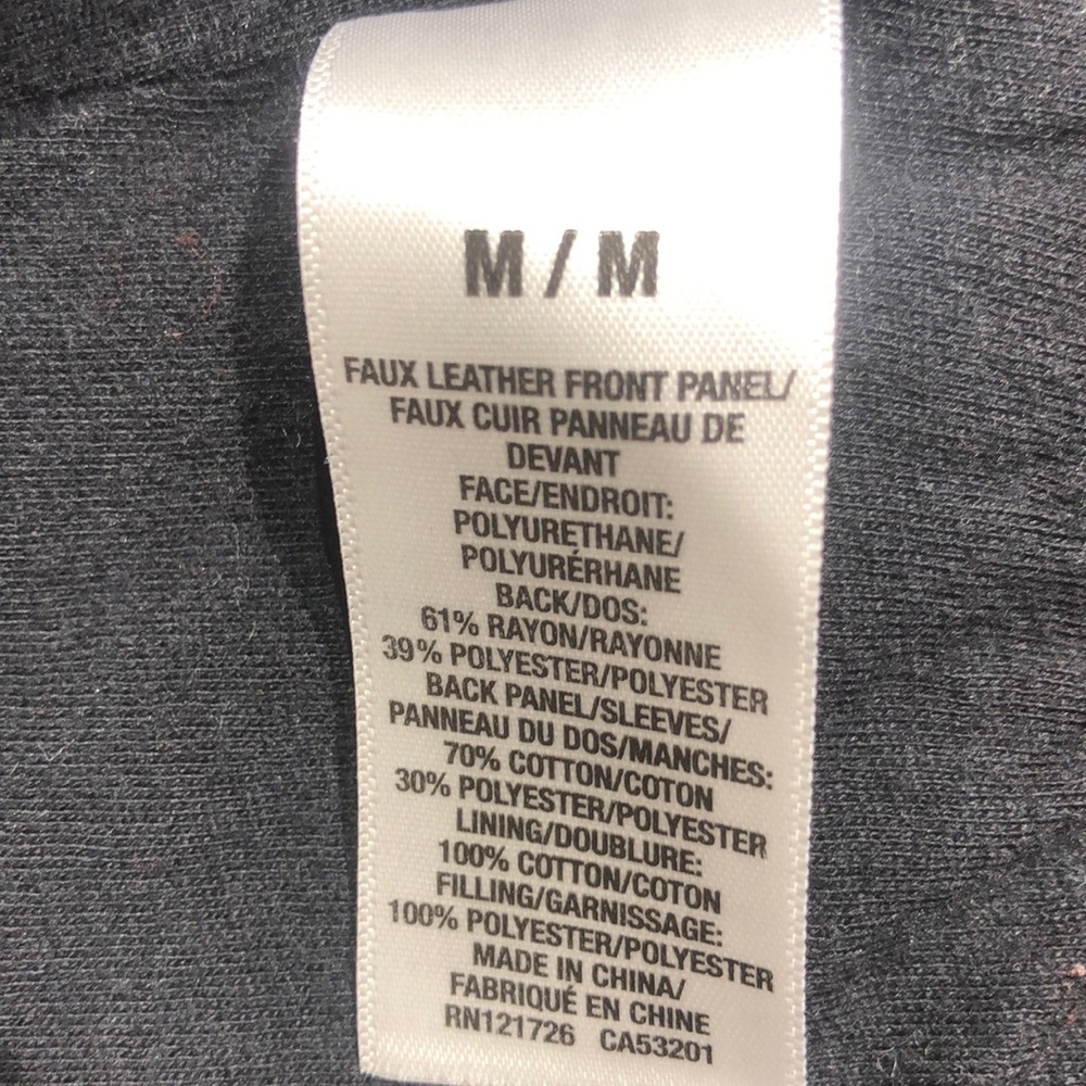 Faux leather cropped jacket - Picture 3 of 5